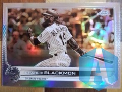 2022 Topps Chrome Charlie Blackmon #37 Sepia Colorado